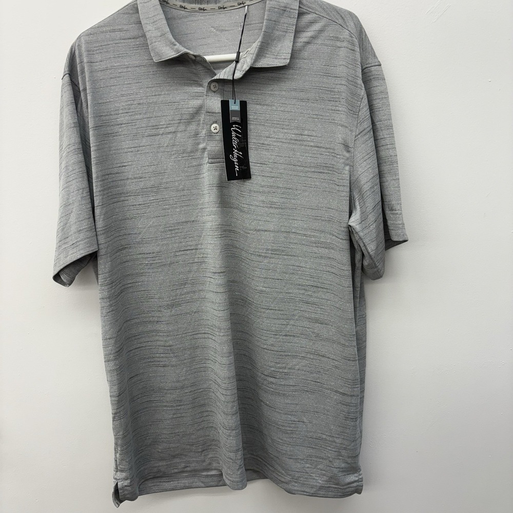 Walter Hagen Golf Polo Shirt Men's X-Large Gray Clubhouse 11 Pique Performance